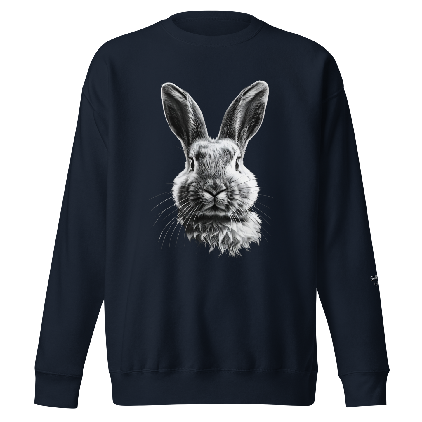 Bunny Sweatshirt, Black and white Rabbit Collage Shirt, Unisex Sweatshirt, Casual Streetwear, Have to Love Animals