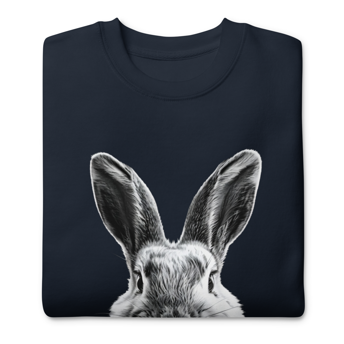 Bunny Sweatshirt, Black and white Rabbit Collage Shirt, Unisex Sweatshirt, Casual Streetwear, Have to Love Animals